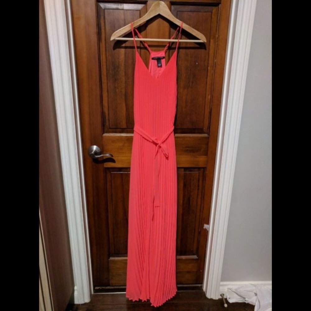 Victoria's Secret knife pleated maxi